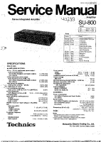 Technics - SU-800 - Service manual 